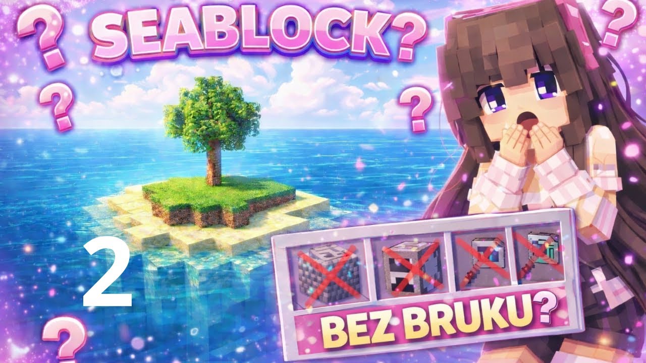 🌊SEABLOCK - ekstremalny survival #2 🏝️ Napad na podwodną świątynię  z drewnianymi narzędziami 🤯