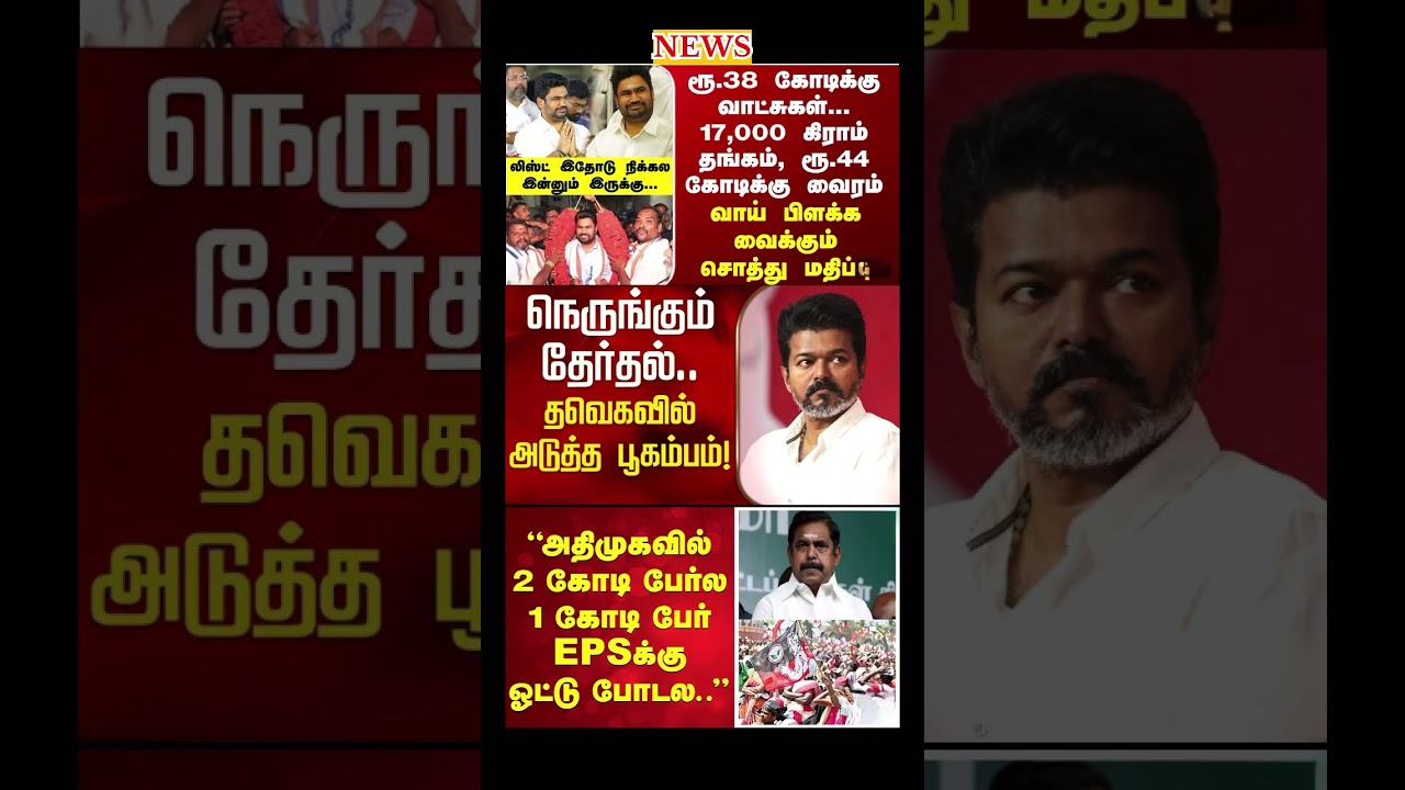 Daily political news update | #dmk #admk #tvk #ops #eps #breakingnews #election