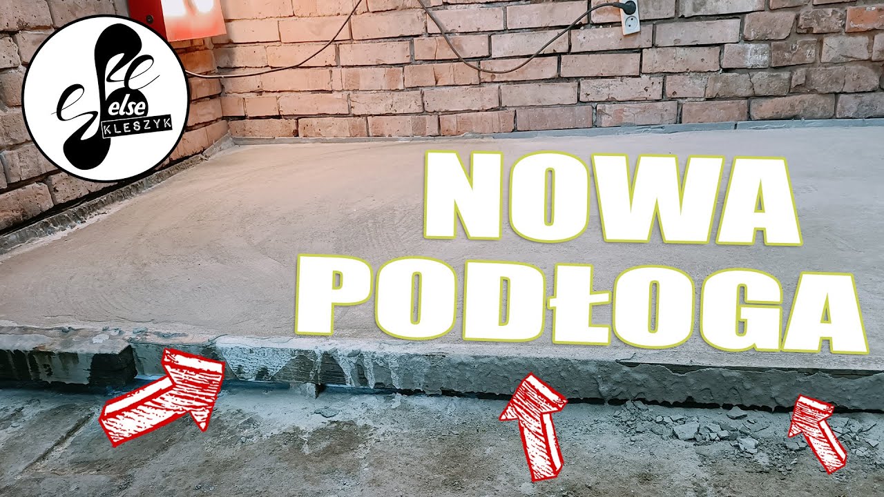 Robię nową podłogę. Wylewka w warsztacie
