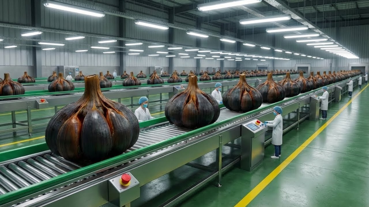 Inside A Modern Black Garlic Factory: From Fresh Garlic To Sweet, Aged Black Garlic (Full Process)