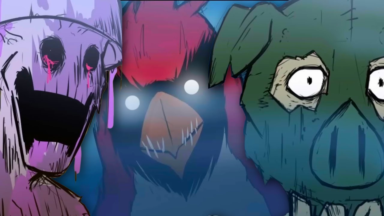Through the Eyes of Plants and Angry Birds?!? | The PVZ and Angry Birds Horror AU