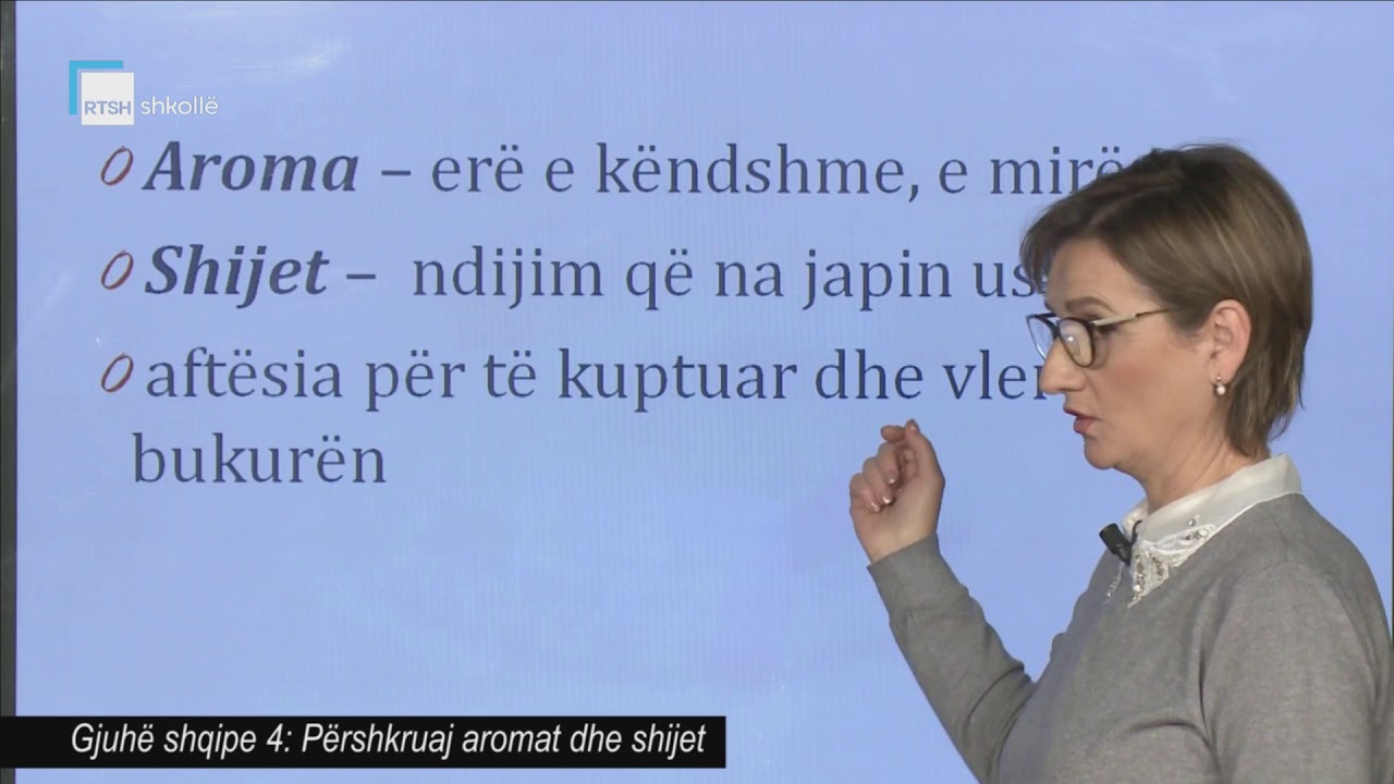 Gjuhë shqipe 4 - Përshkruaj aromat dhe shijet