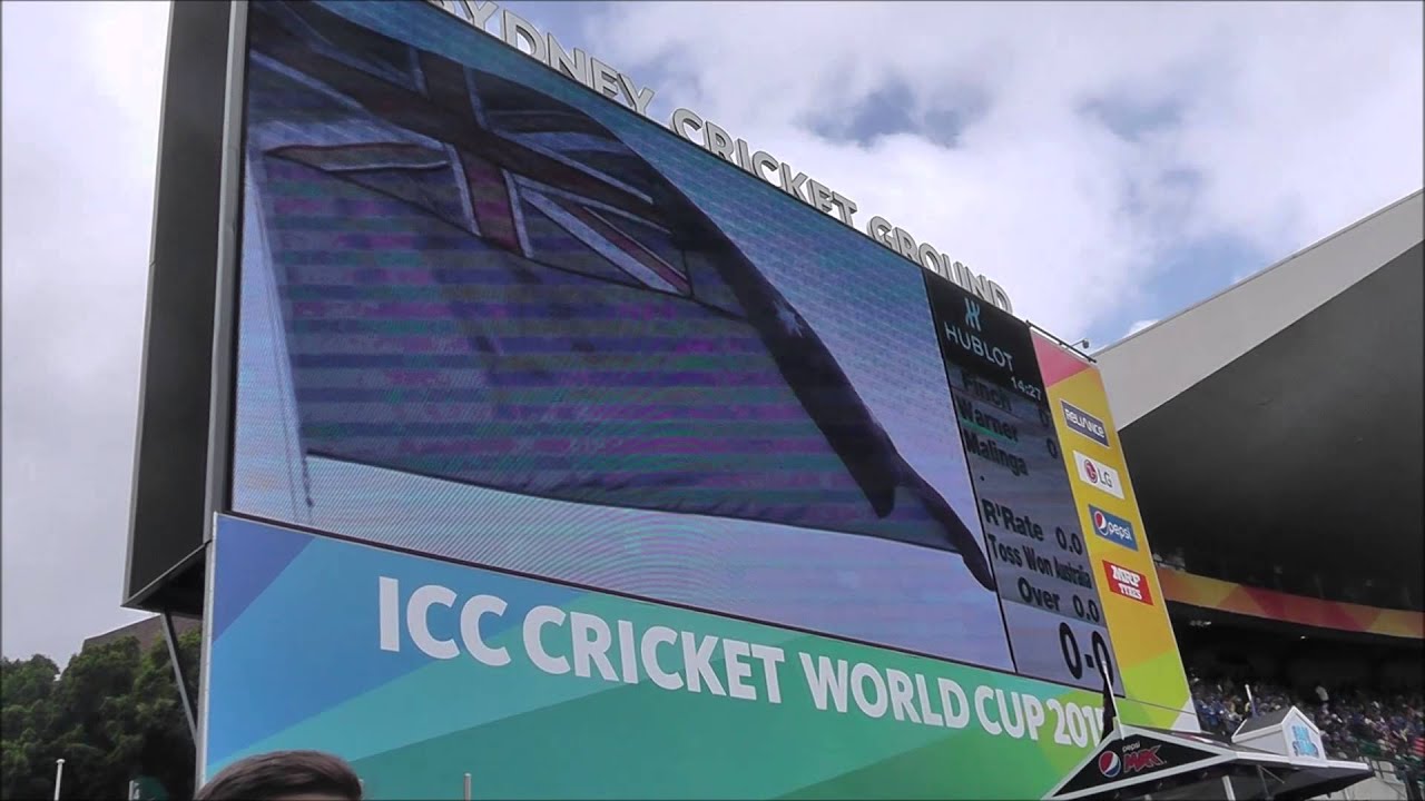 ICC Cricket World Cup Flag Bearer Ceremony  - Australia vs Sri Lanka at the SCG. March 8, 2015