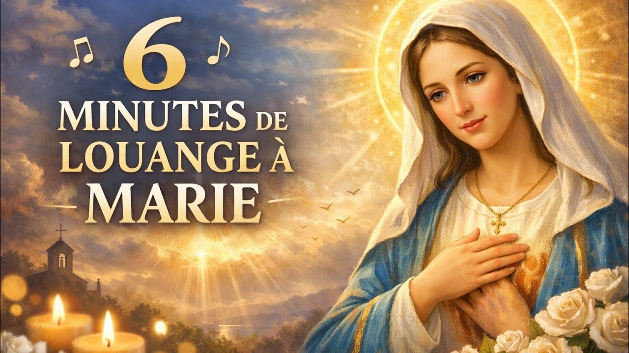 6 MINUTES DE LOUANGE A MARIE  POUR LE CARÊME 