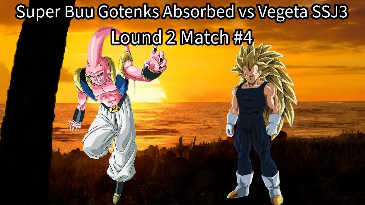 Lound 2 Match #4: Super Buu Gotenks Absorbed vs Vegeta SSJ3 (DB Raging Blast 2 Ultimate Tournament)