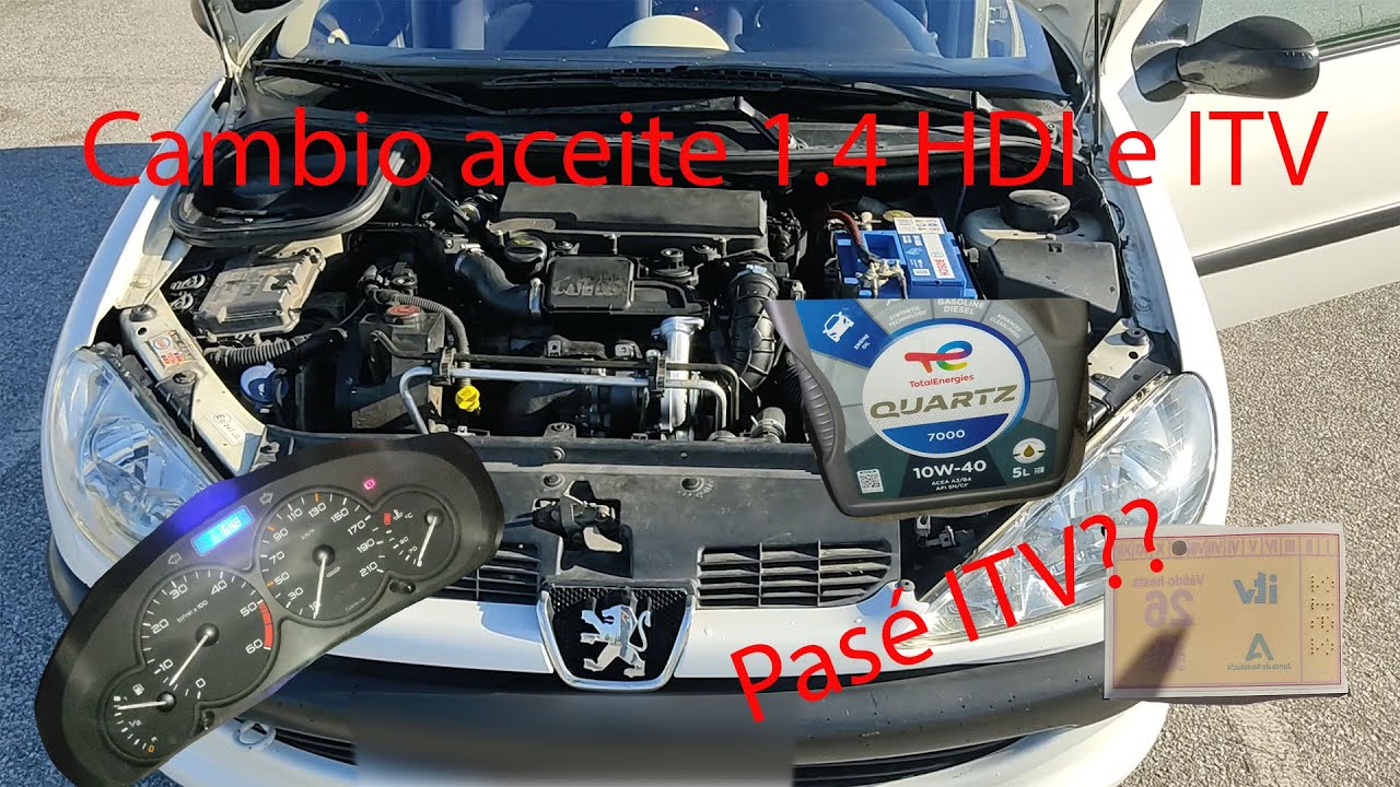 Cambio aceite peugeot 206 1.4 HDI