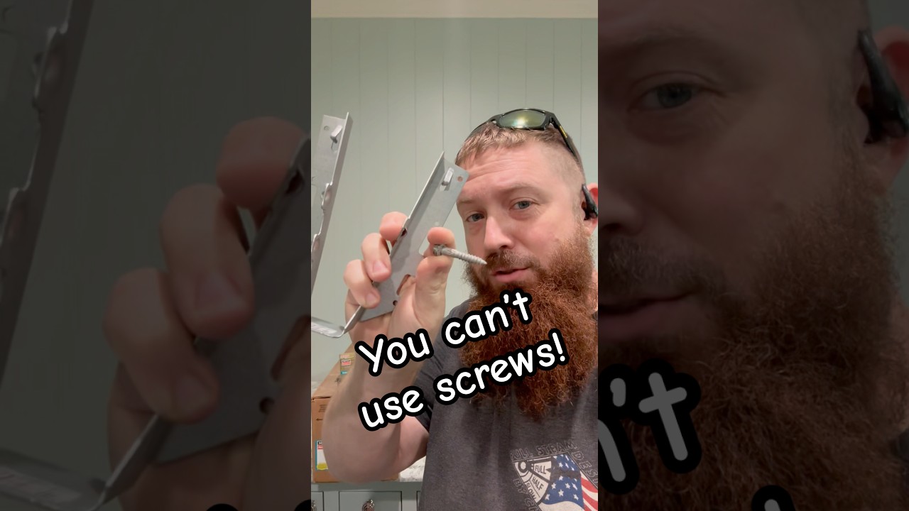 You can&rsquo;t use screws with joist hangers! #construction #build #framing