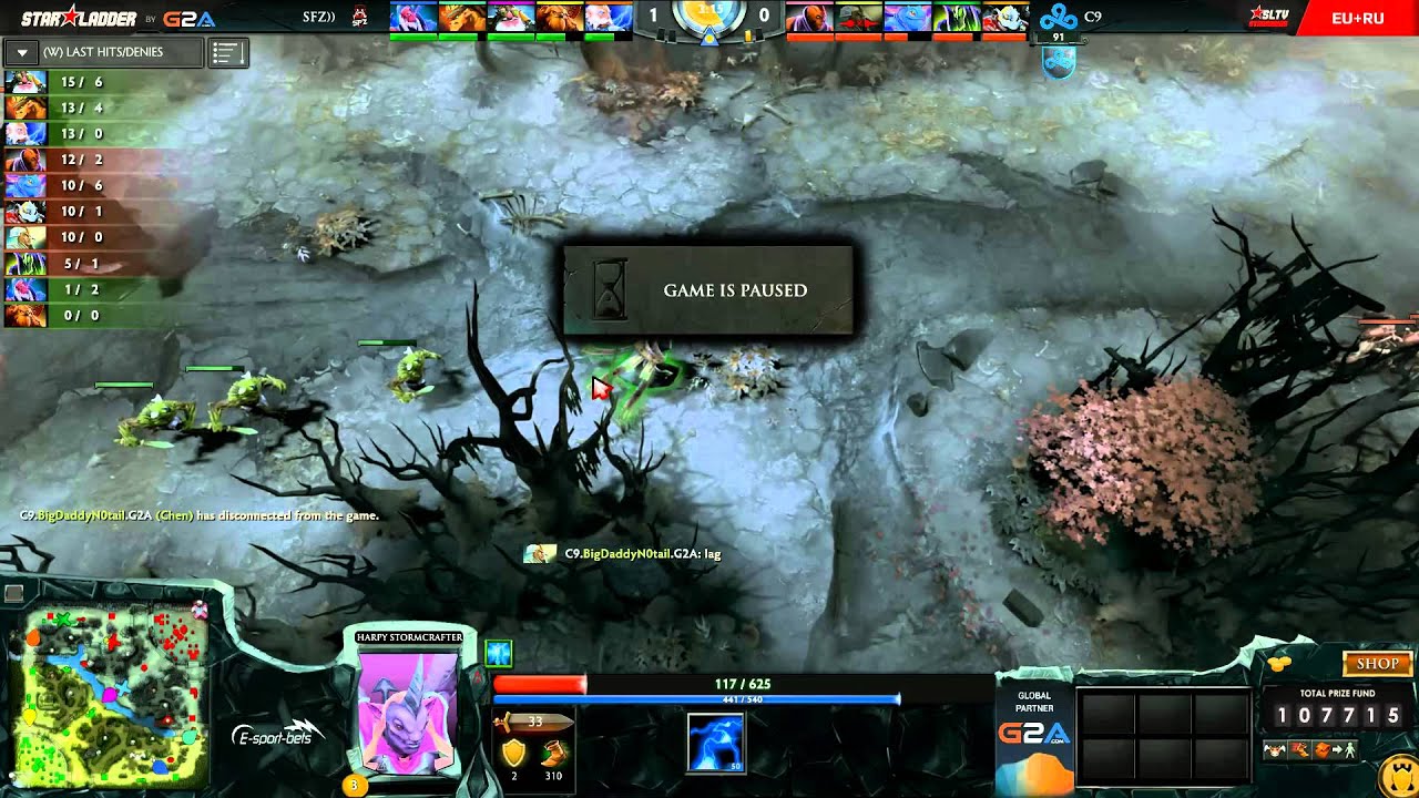 C9 vs SFZ, SLTV 12 EU GS1, Group C, game 2 part 1
