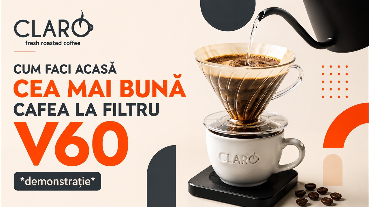 CUM FACI ACASA CEA MAI BUNA CAFEA LA FILTRU V60 *demonstratie* - CLARO CAFE