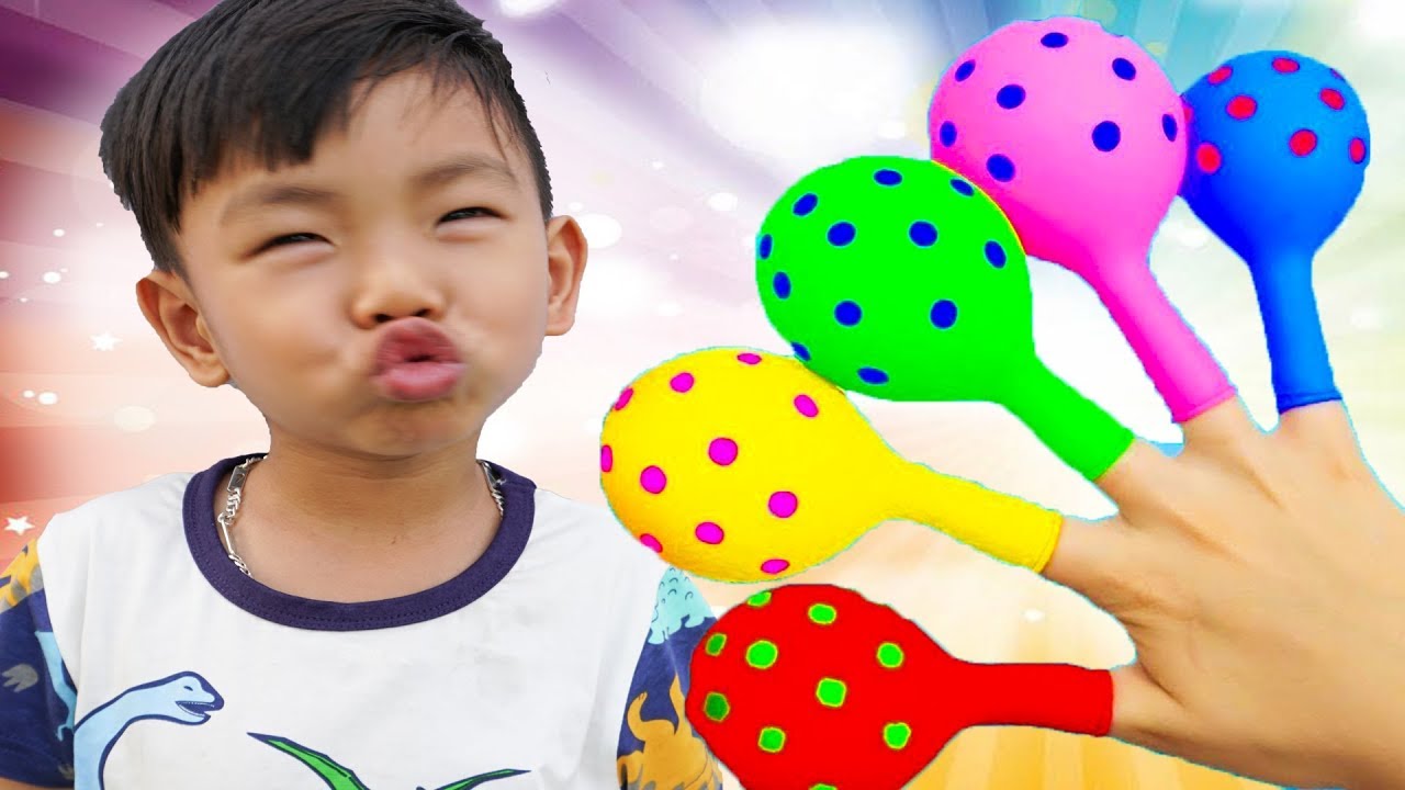 Finger Family Song ( Mommy Finger ) Balloon Version
