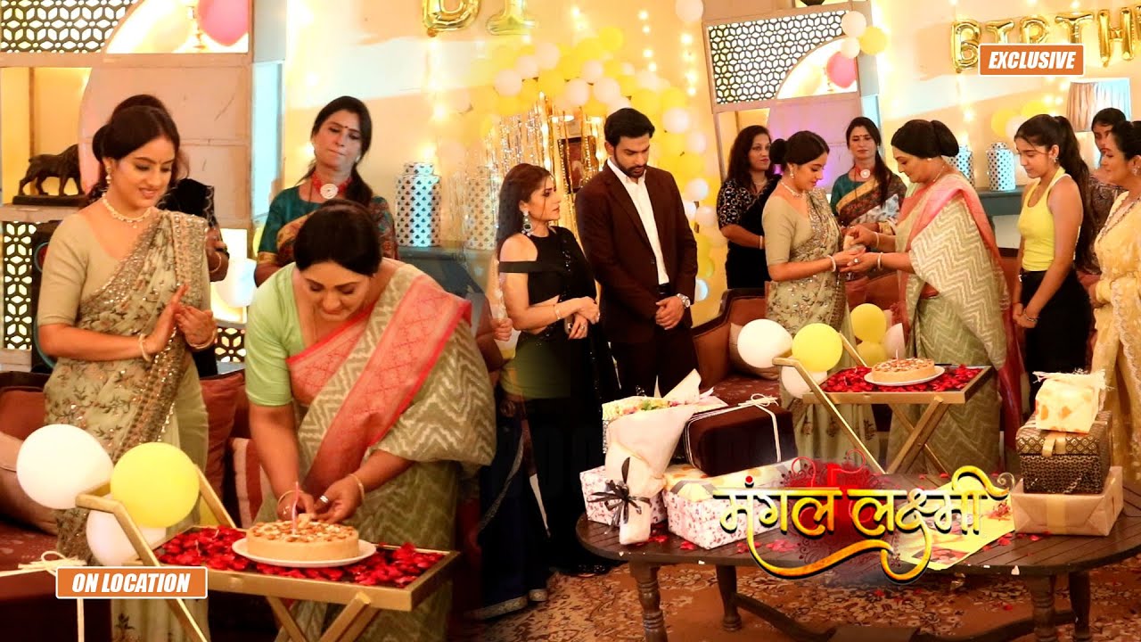 Mangal Lakshmi On Location : Mangal made a cake for Kusum, but Kusum did not feed the cake to Mangal