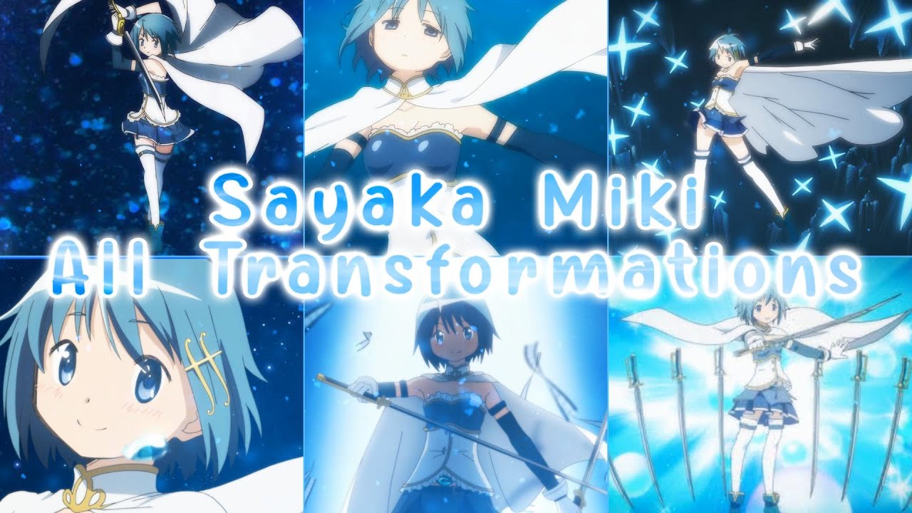 Magica Quartet: All of Sayaka's Transformations
