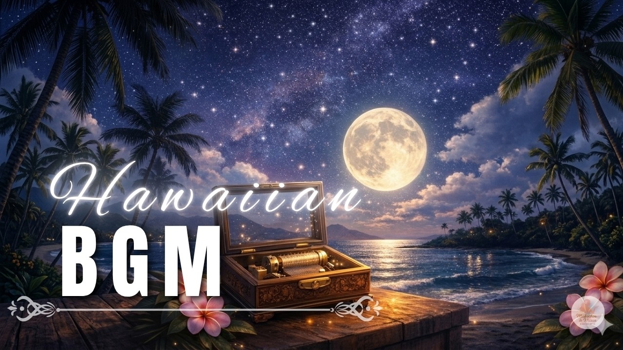 【Hawaiian BGM vol.18】Aloha Stillness｜オルゴールで聴く静かなハワイ｜Hawaiian Music Box BGM