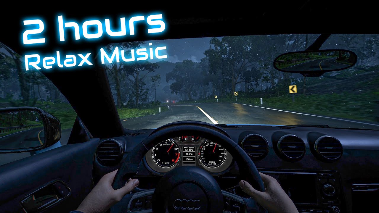 2 Hours Audi TT Relax Night Driving at Rain with Snowfall music &bull; Forza Horizon 5 2K Ultra Quality