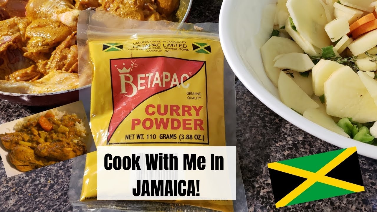 COOK WITH ME IN JAMAICA! FIRE AUTHENTIC CURRY CHICKEN!