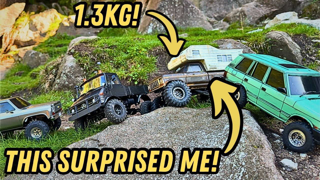Najlepszy pokaz mini gąsienic RC | Przygody FCX24 i TRX4m