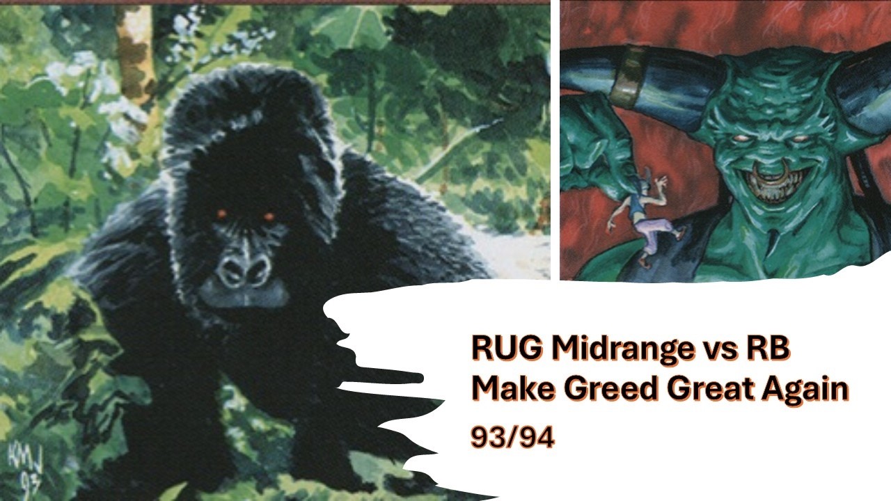 RUG Midrange vs Rasmus's RB Make Greed Great Again - Four Horsemen - 25 - M4 #oldschoolmtg