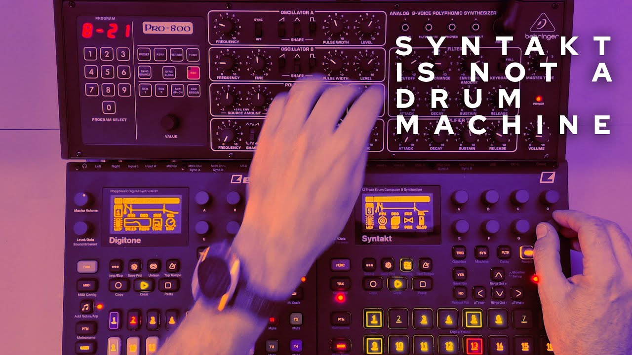 The Syntakt is NOT a drum machine. Its synth machines rule! Syntakt x Digitone x Pro-800  Live Jam