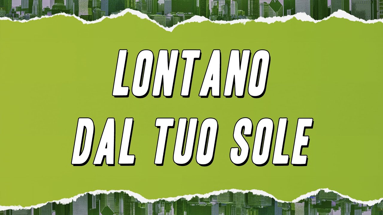 Neffa - Lontano Dal Tuo Sole (Testo)