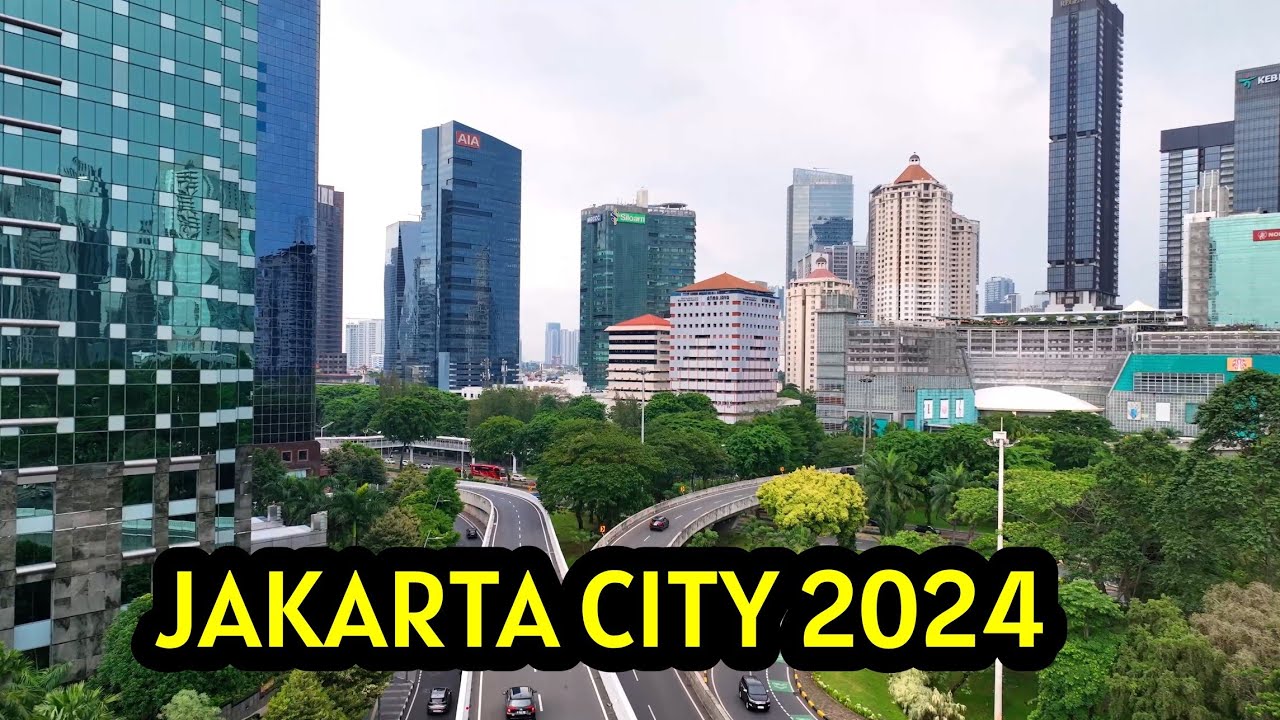 Drone View Jakarta City Indonesia 2024