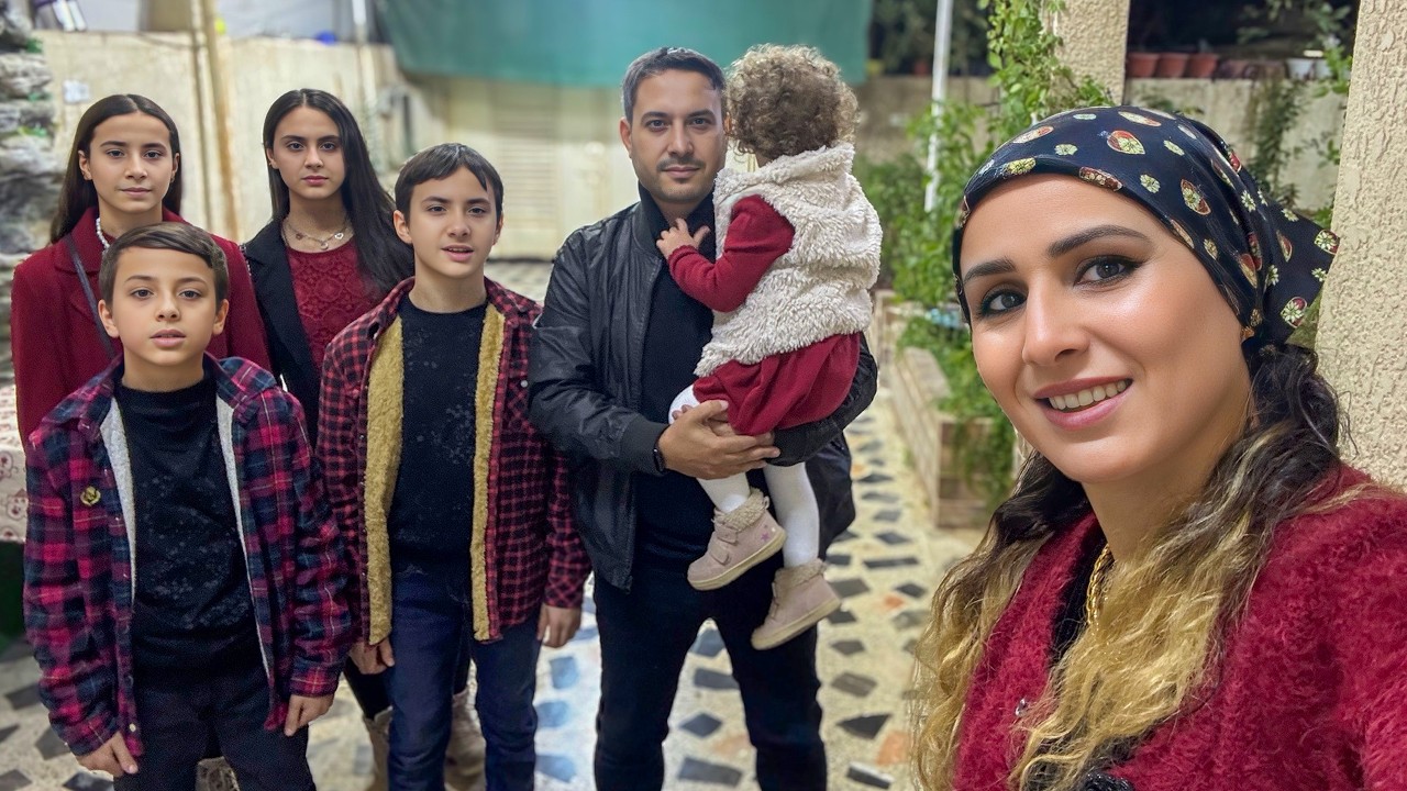 Зимняя рождественская атмосфера Эрбиля 🎄 Улицы Курдистана