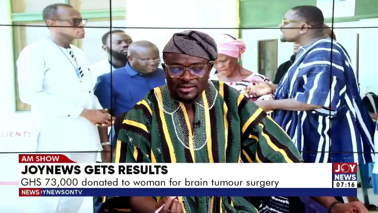 JoyNews Gets Results: Ghc73,000 donated to a woman for brain tumor surgery