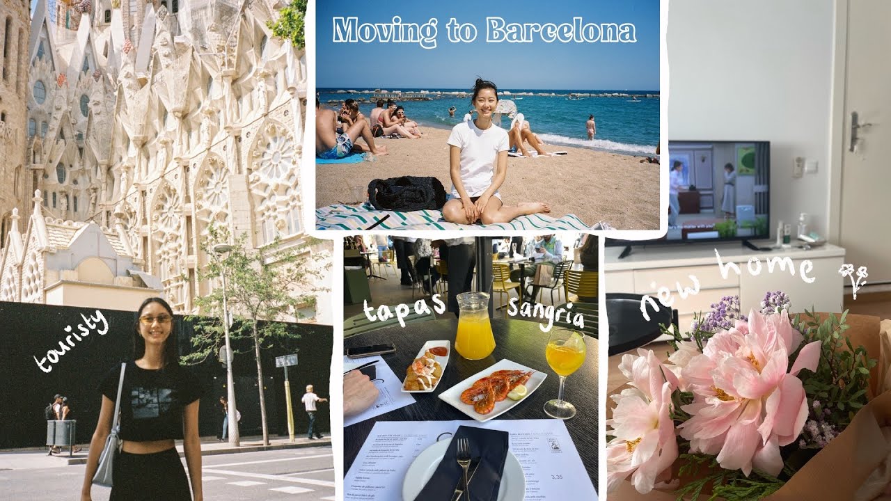 slice of life ♡ moving to Barcelona, my first few days in the city, decorating my apartment 🛋💐