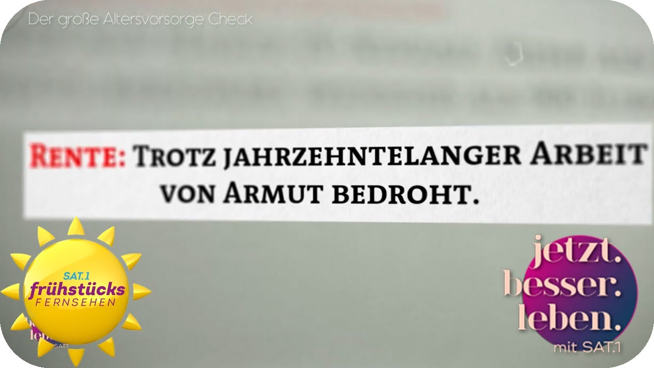 Altersarmut bei Frauen: Das rät die Finanzexpertin | JETZT. BESSER. LEBEN. MIT SAT.1