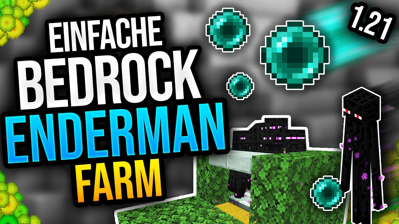 ENDERMAN XP FARM MINECRAFT BEDROCK 1.21