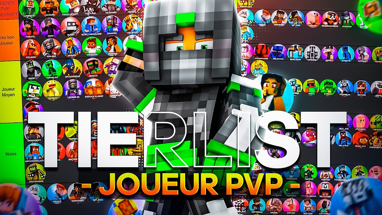 TIERLIST DES MEILLEURS JOUEURS PVP MINECRAFT (La v&eacute;rit&eacute; sur KenJino.. ?!)