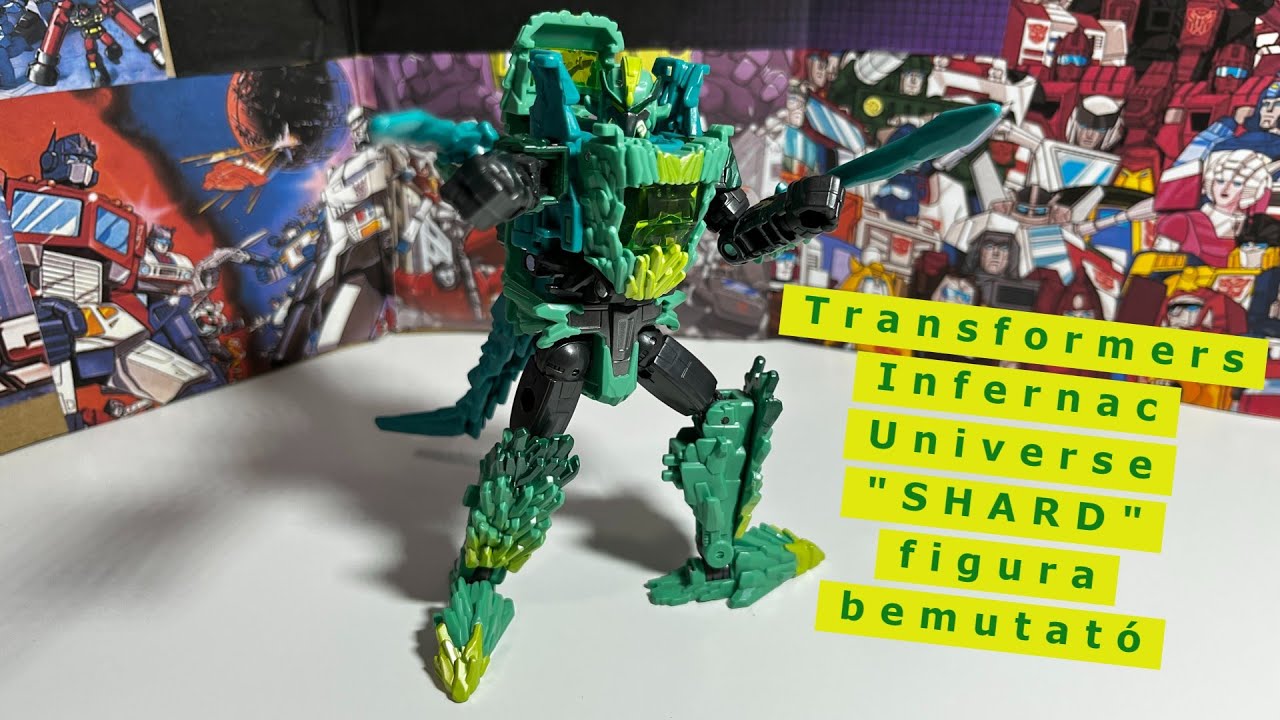 Transformers Infernac Universe "SHARD" figura bemutató