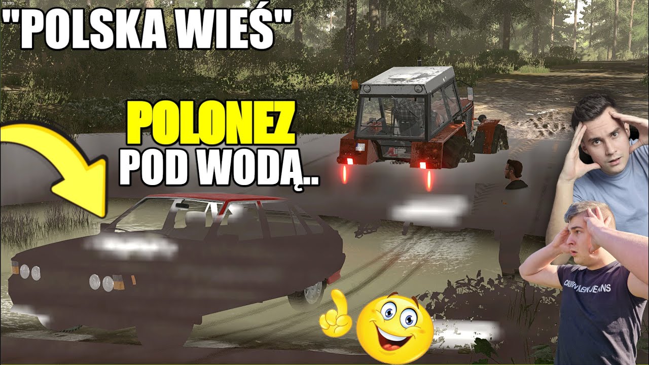 POLONEZ UTOPIONY!- POMOC SĄSIADOJU PRZY WYCIĄGANIU (POLSKA WIEŚ)  *Inne-Oblicza-Janiny* #107 FS22