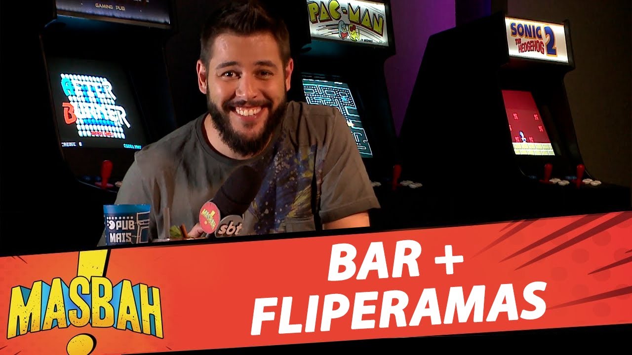Visitando um bar CHEIO de fliperamas incríveis - Masbah! - 21/03/2020