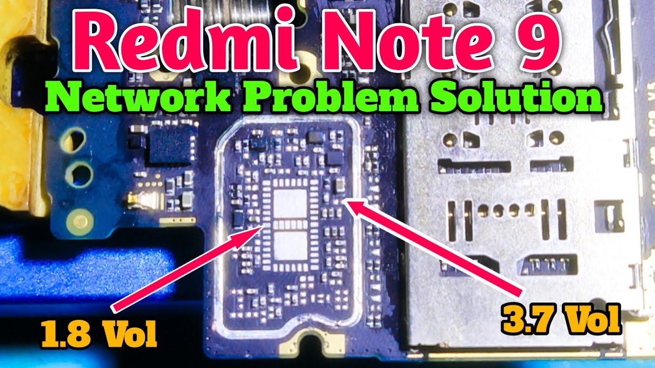 Redmi note 9 Network problem Solution || 4G network ic replace @GsmYusufPathan