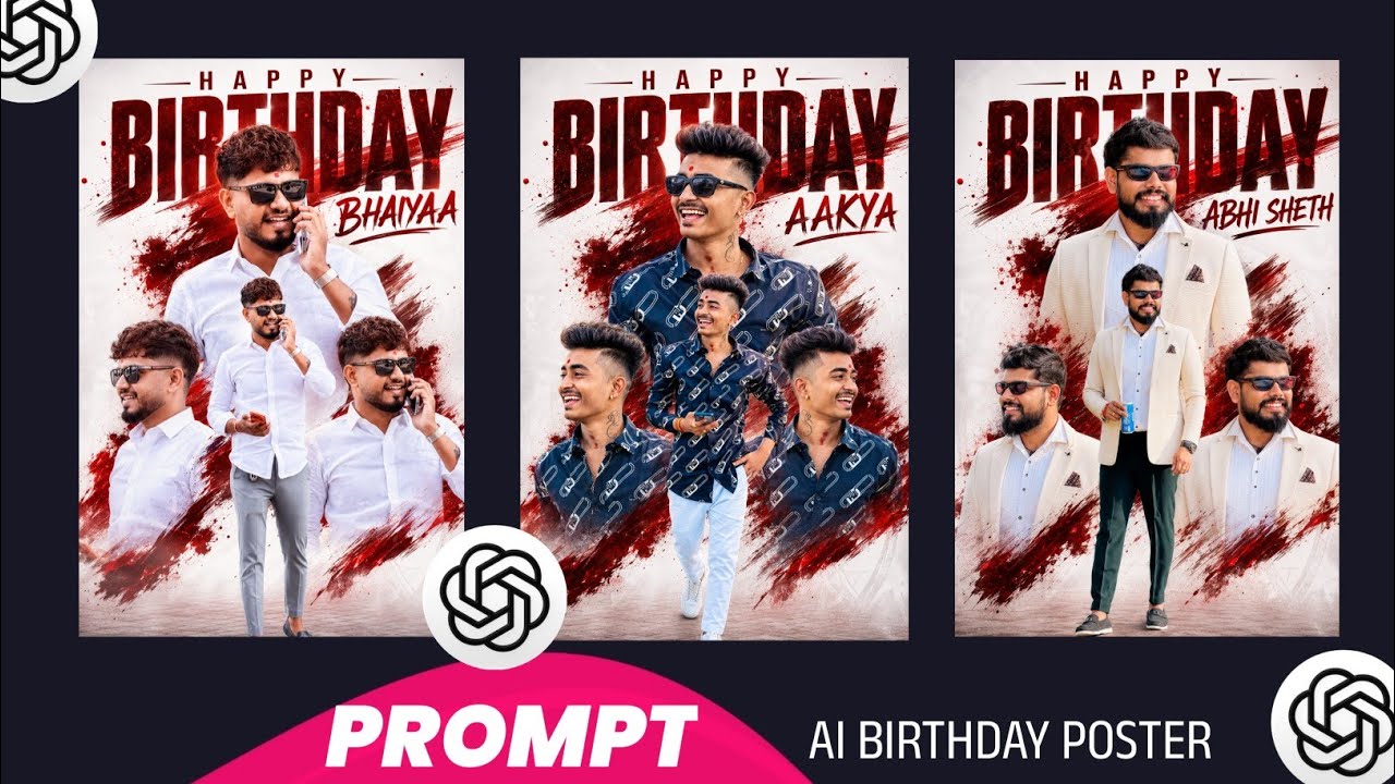 Ai Birthday Prompt | Birthday banner prompt | instagram trending birthday poster prompt