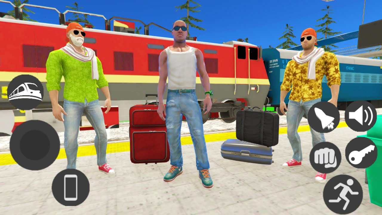 🔥 Franklin Visit Jack Grandfather Village Via Train 🤩🤯 | INDIAN BIKE DRIVING 3D 
