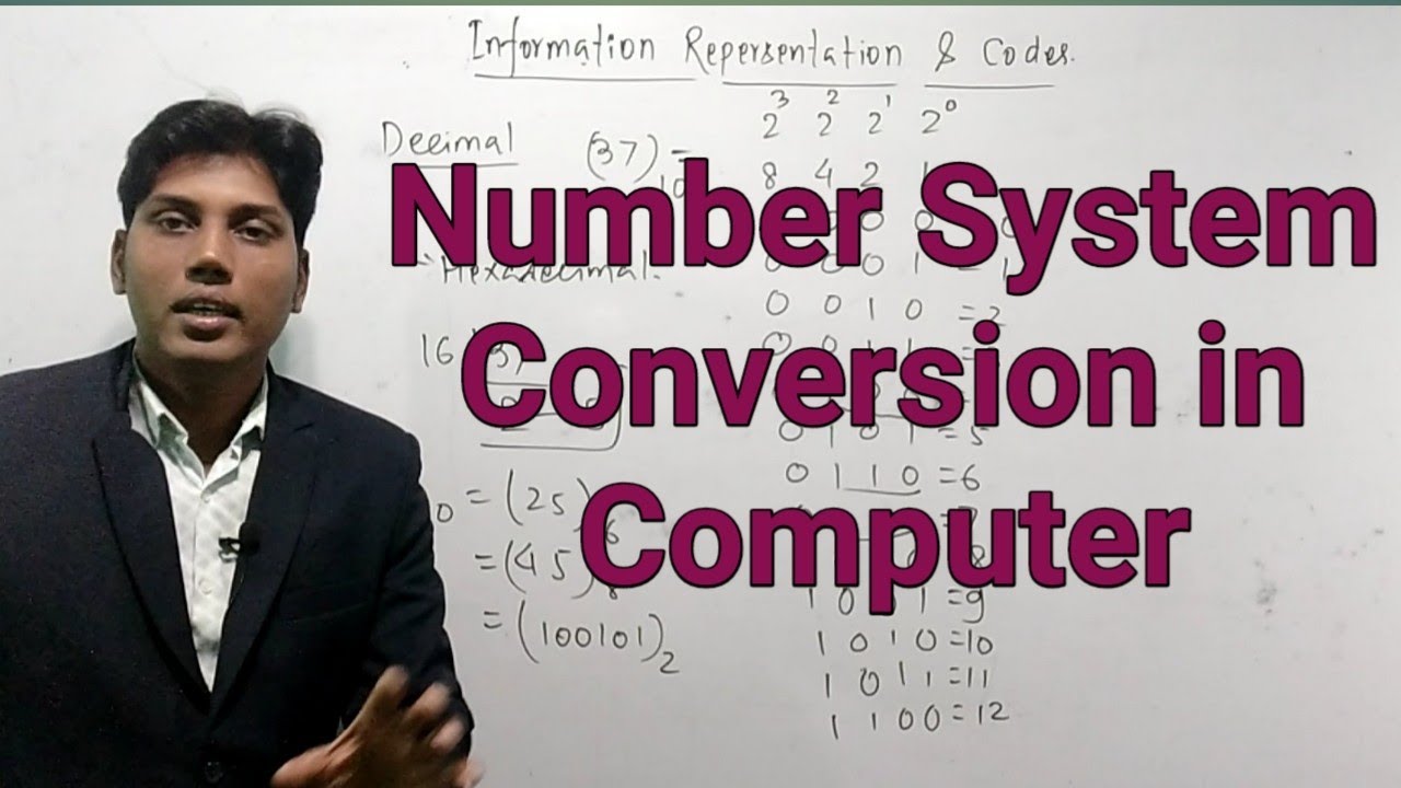 Number System in Computer ll Conversion of number System ll information representation ll