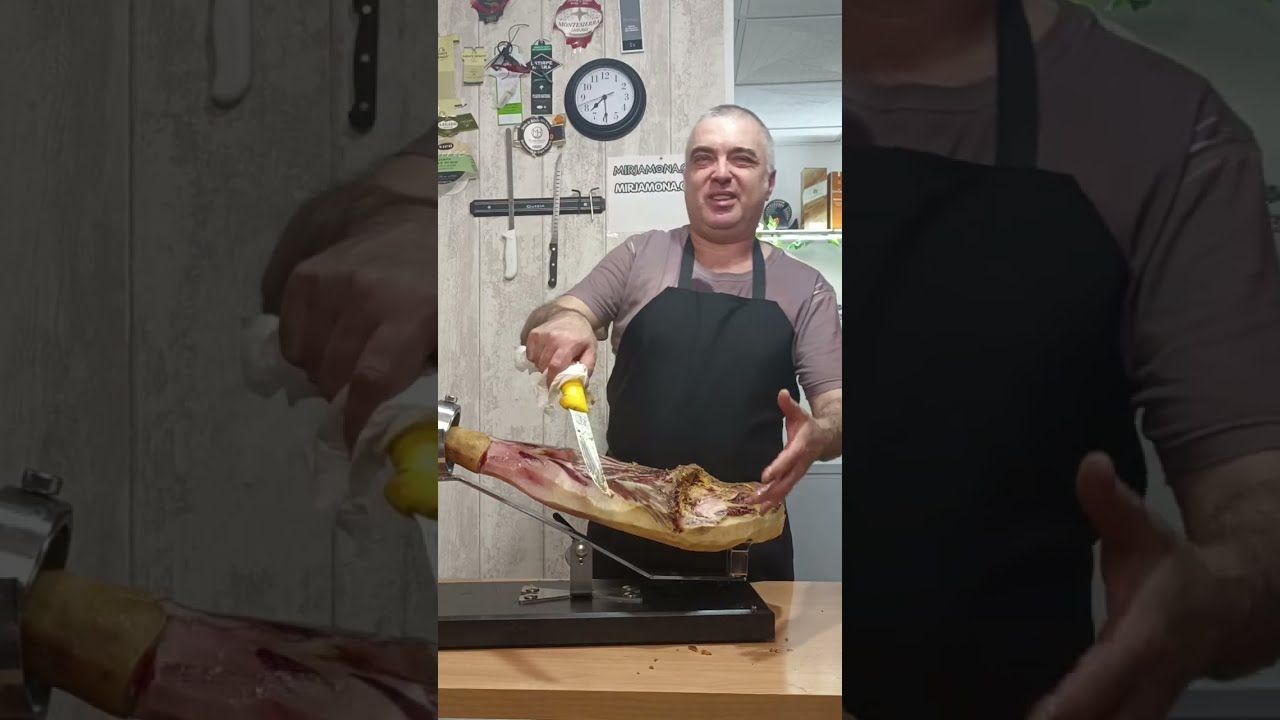 Как резать jamón ibérico правильно?
