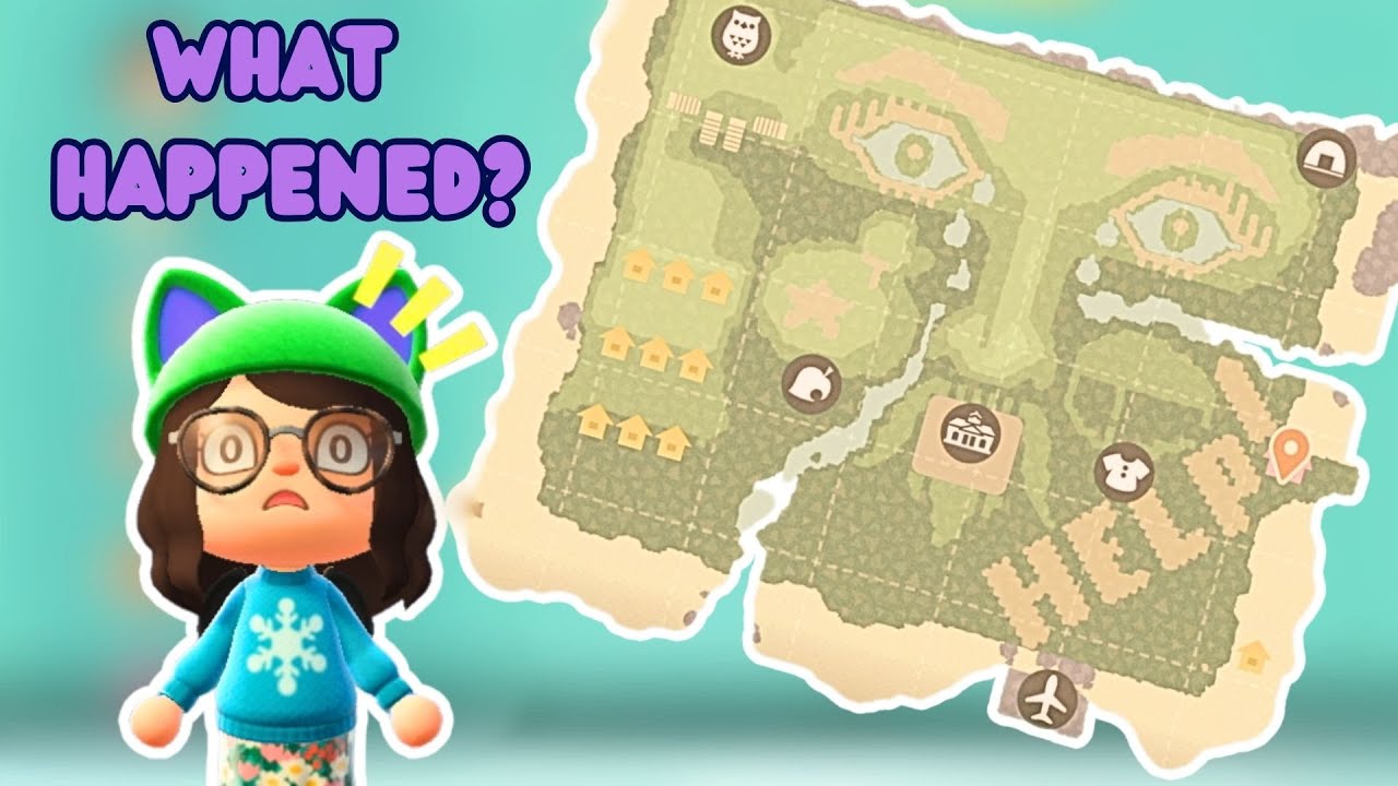 Animal Crossing Sad Horizons 🌴 Dystopian Island Map?!