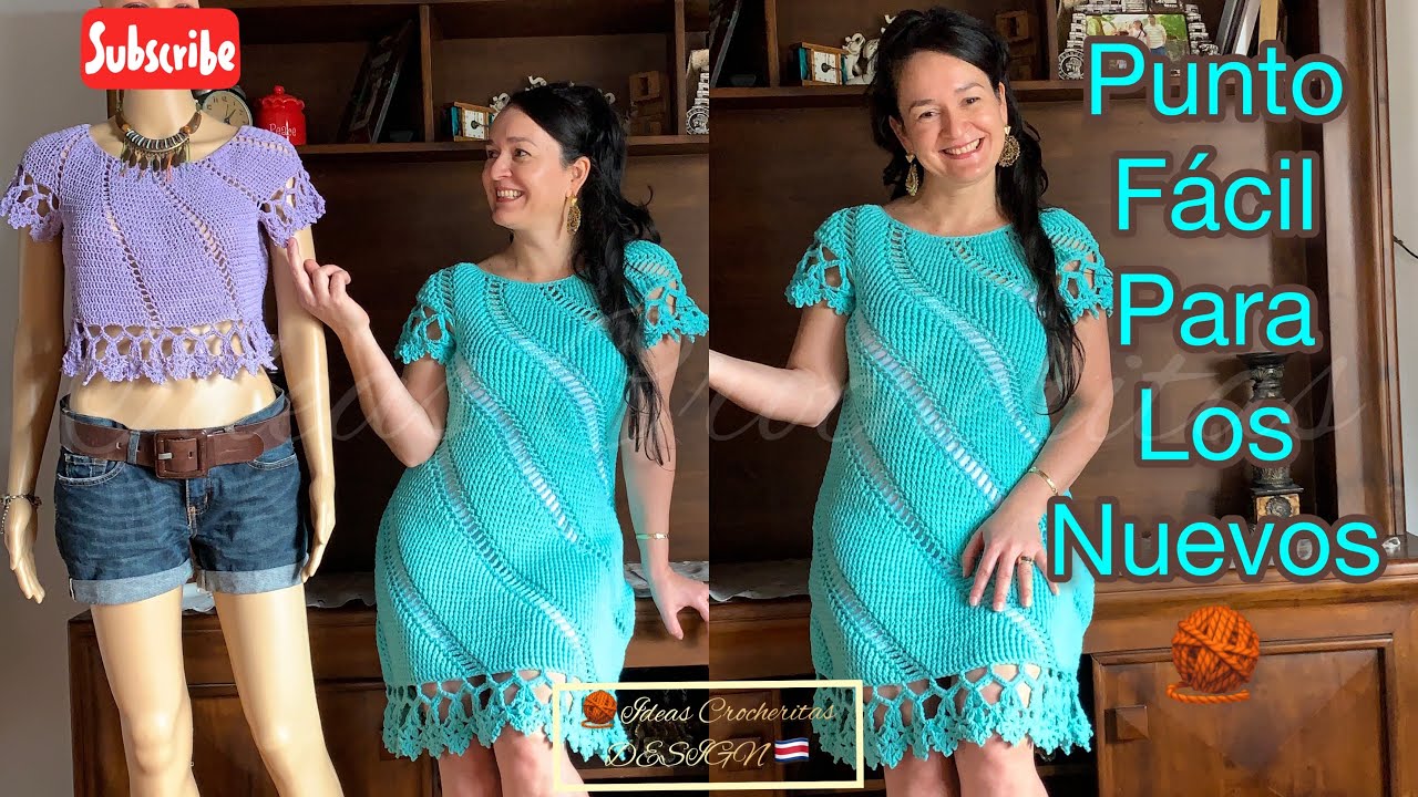 Crochet sin fin👌Vestido o blusa tejido a Crochet: Explicación detallada para todas las tallas 🌺🎁💐