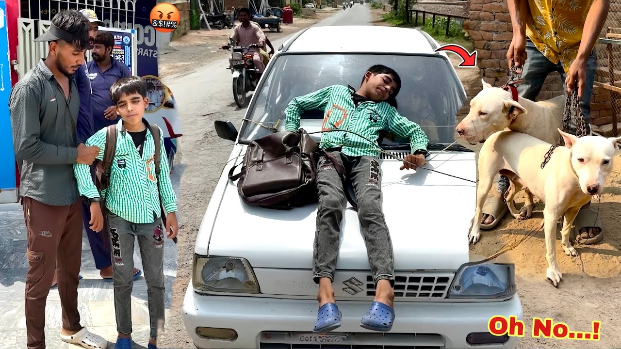 ARSLAN KEEP THIS ACADEMY CHOR TIED WITH THE CAR 😱 FEMALE DOG HAS COME 😍