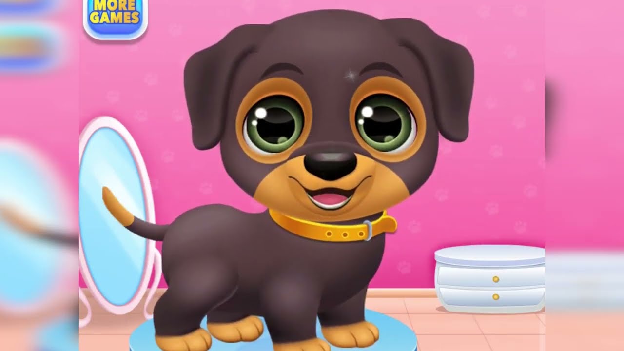 Fun Puppy Dog Care: Animal Hair Salon, Makeup Makeover Kids Games