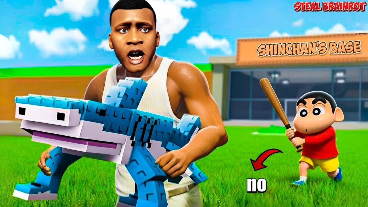 Franklin Stealing All of ShinChan's RAREST BRAINROT😱😂 | Stealing | Roblox Tamil | Gaming Pravino