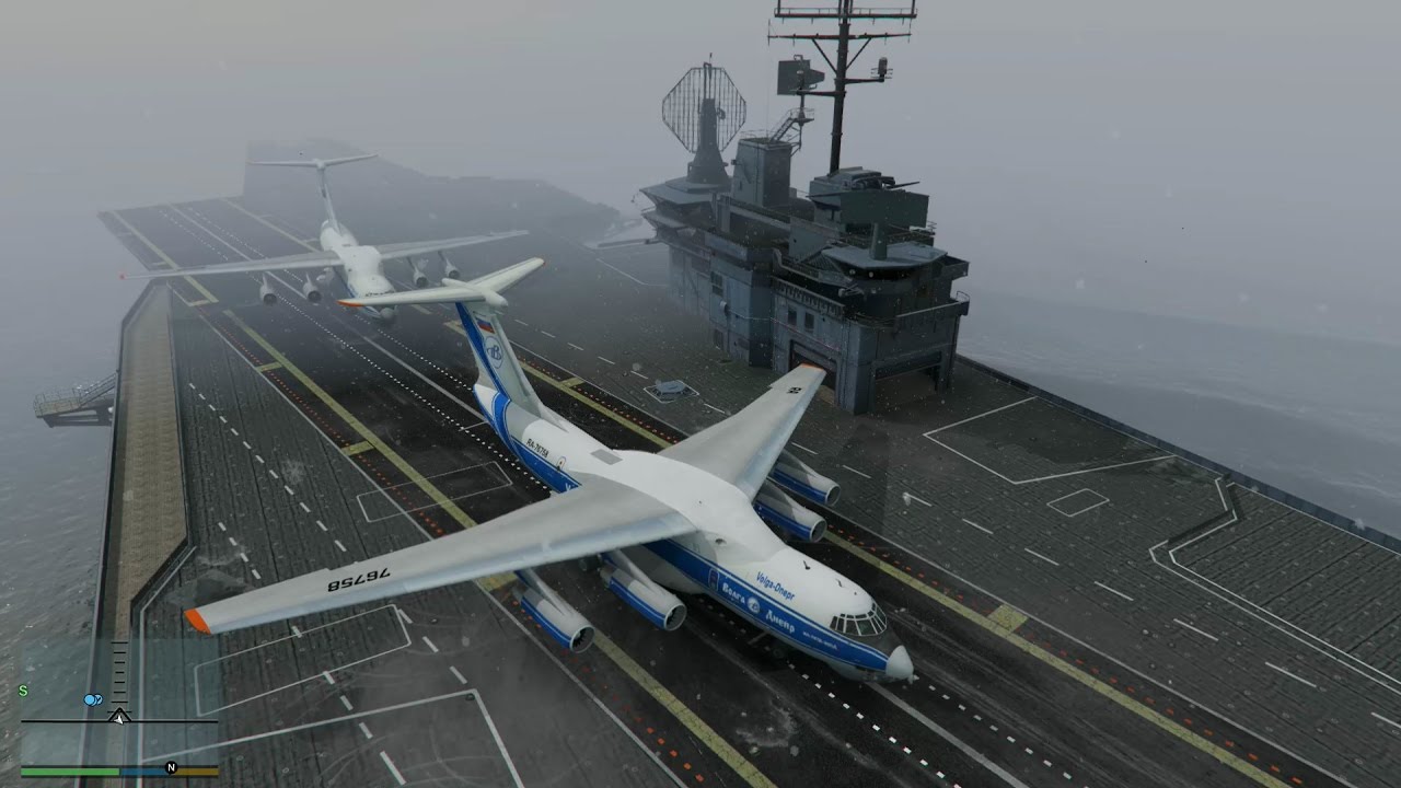 Trevor Philips Aerotransportes | Ilyushin Il-76 aterrizando en portaaviones