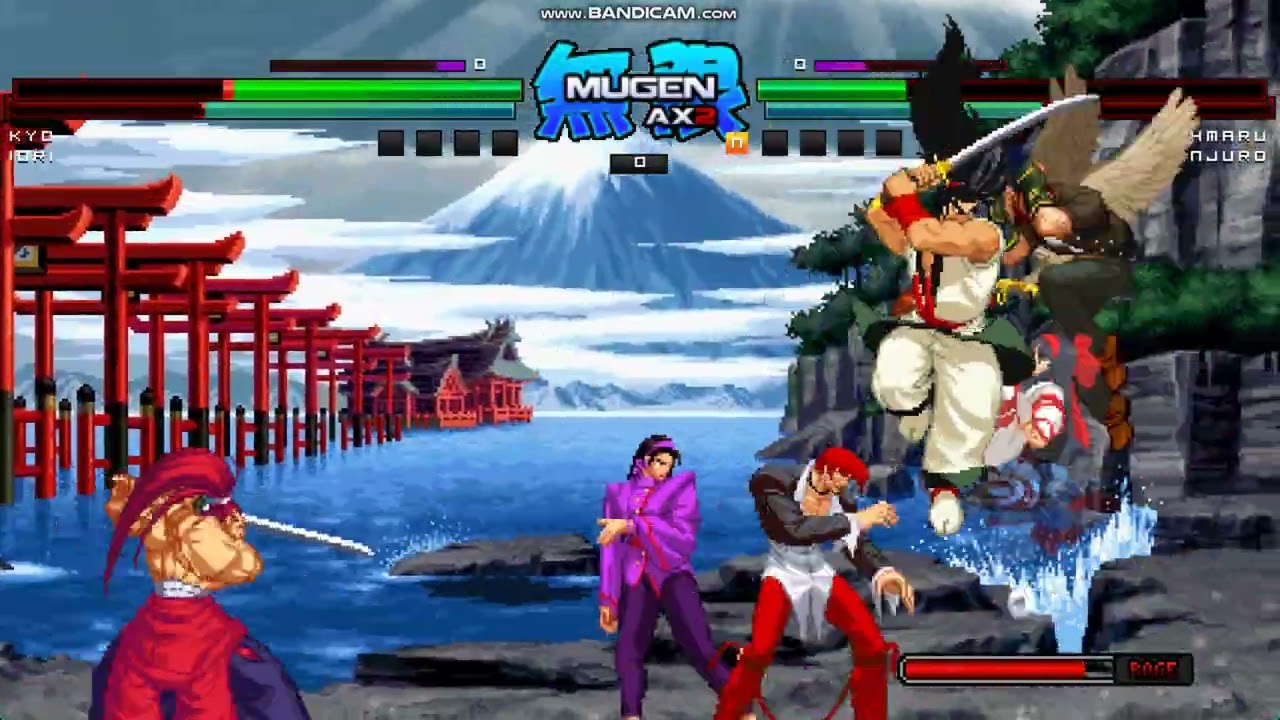 Kyo/Iori/Chizuru vs. Haohmaru/Genjuro/Nakoruru