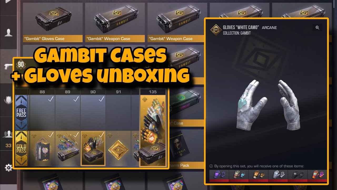 Gambit Gold Pass Case Unboxing - Reached level 90 + Unboxing Gloves | Standoff 2 Gambit 2025 Season