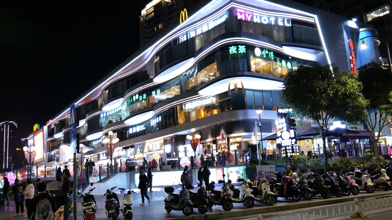 [4K] Walking in Zhanjiang Jinsha Bay at night 夜晚在湛江金沙湾行走