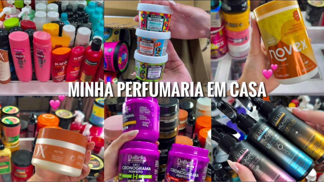 TOUR POR TODOS OS MEUS PRODUTOS DE CABELO ✨ #dicas 