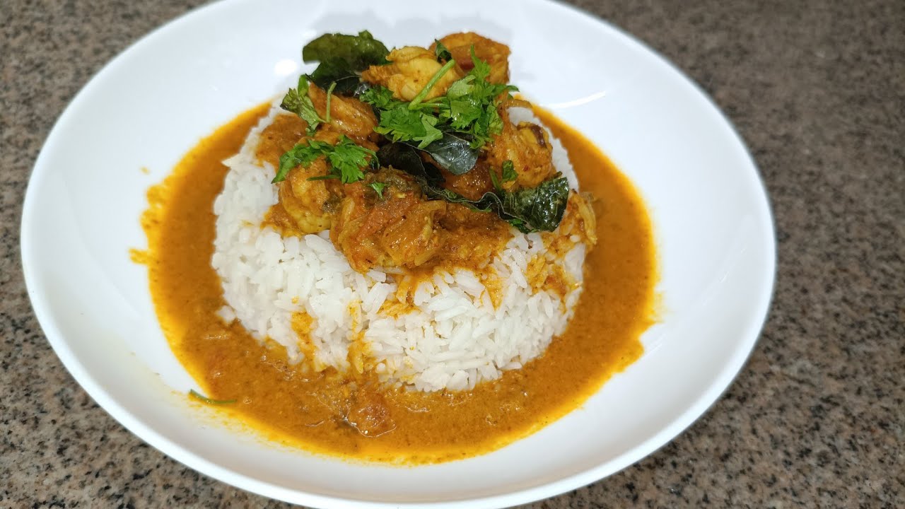 Special Goan Style Prawn 🦐 Curry 🍛 With Coconut 🥥 Rice 🍚,#Goanstyleprawncurrywithcoconutrice