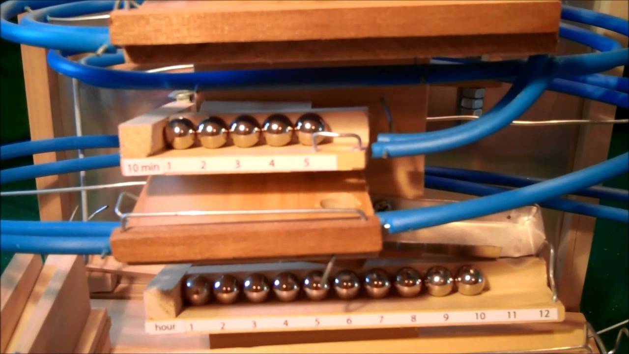 Rolling Ball Marble Machine Clock